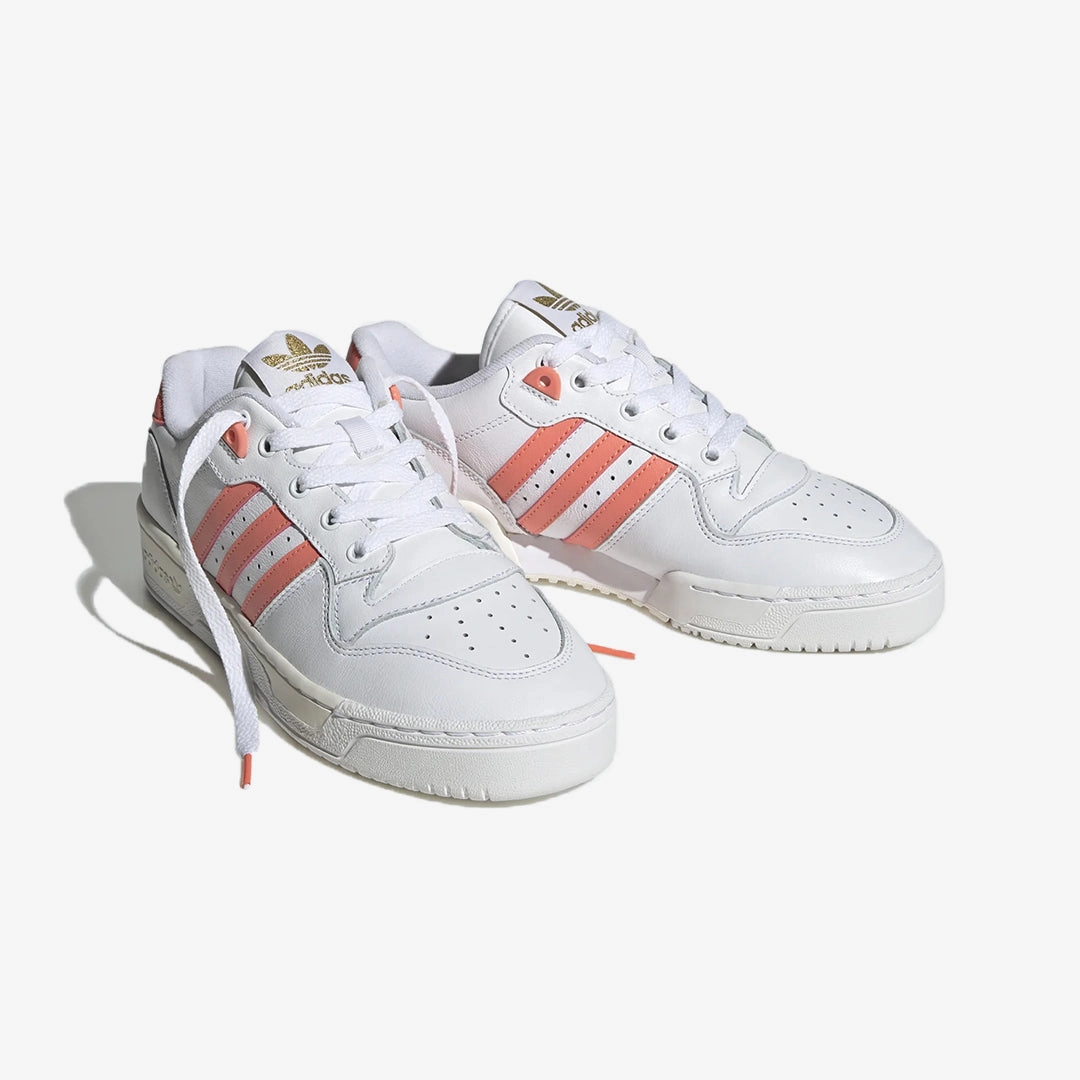 Adidas Originals | RIVALRY LOW  { WHITE/GOLD METALLIC