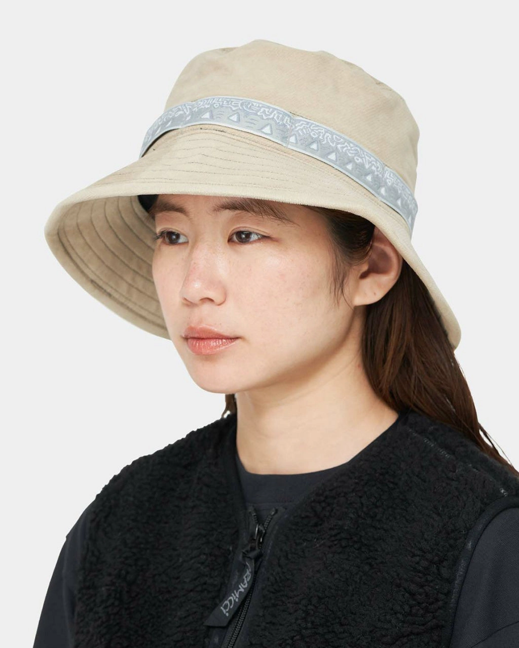 and wander x Gramicci JQ Tape Corduroy Hat Beige