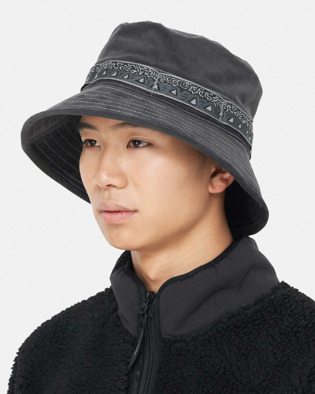 and wander x Gramicci JQ Tape Corduroy Hat Charcoal