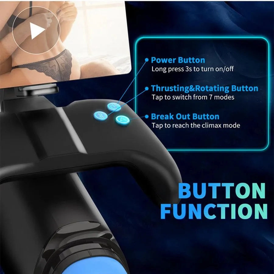 Automatic Handheld Thrusting Male Masturbation Toy