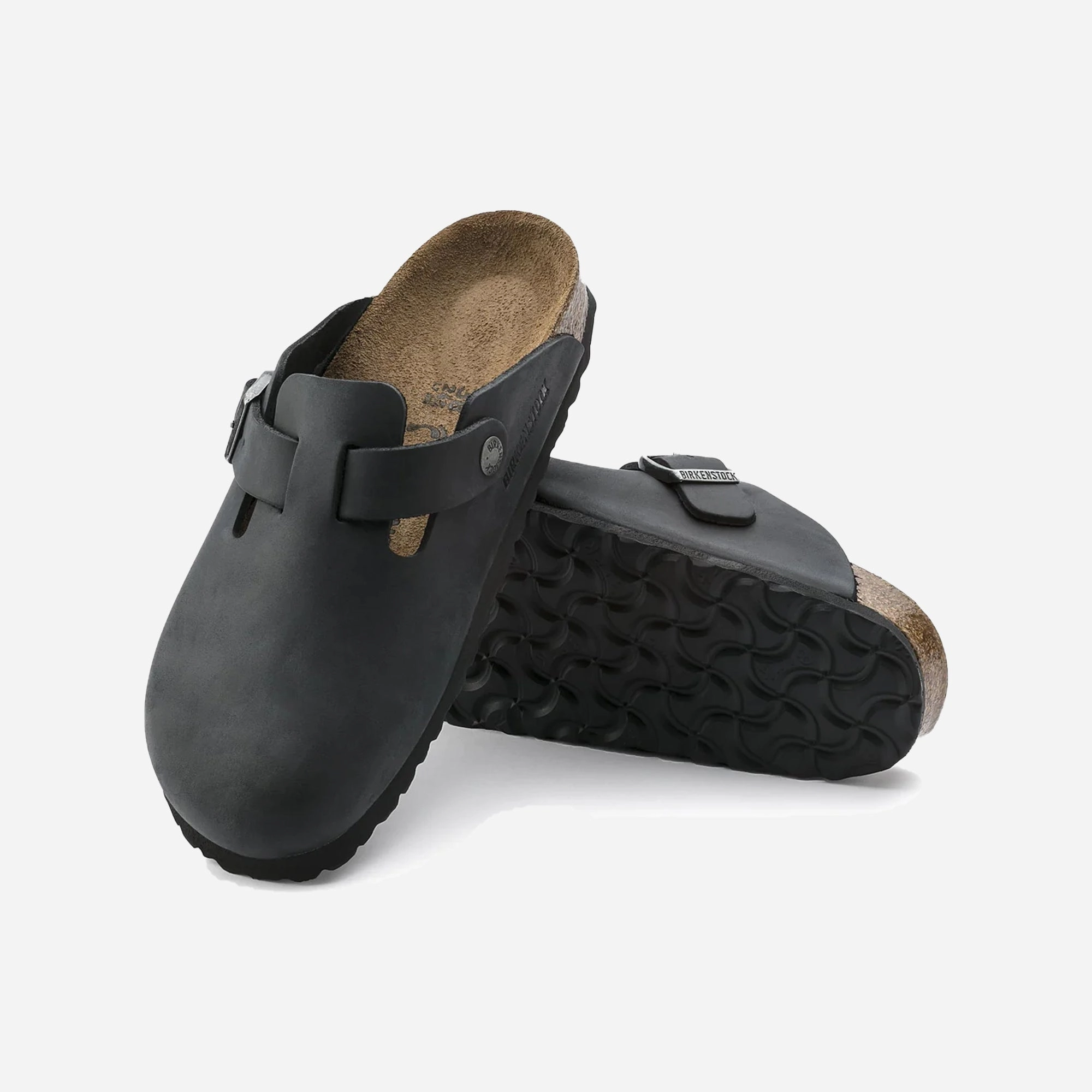 Birkenstock | BOSTON OILED LEATHER  { BLACK