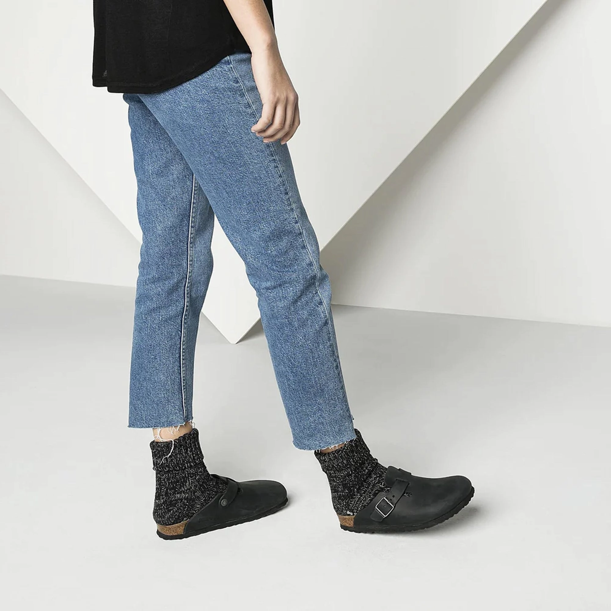 Birkenstock | BOSTON OILED LEATHER  { BLACK