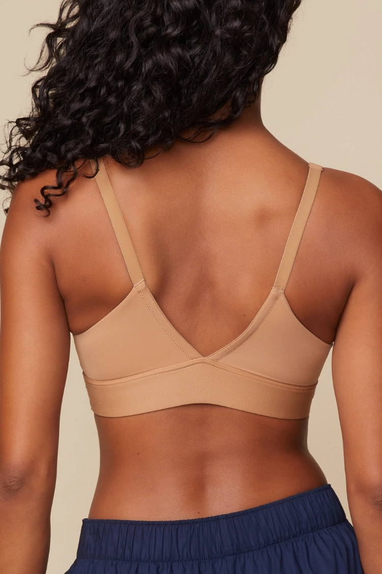 Bliss Triangular Bralette in Tan