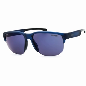 Carrera Men's Sunglasses - Blue Plastic Sport Wraparound Frame | CARDUC 028/S 0PJP XT