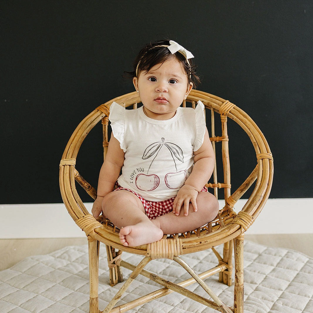 Cherry Ruffle Tee