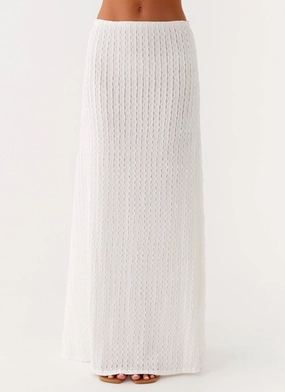 Clovelly Maxi Skirt - White