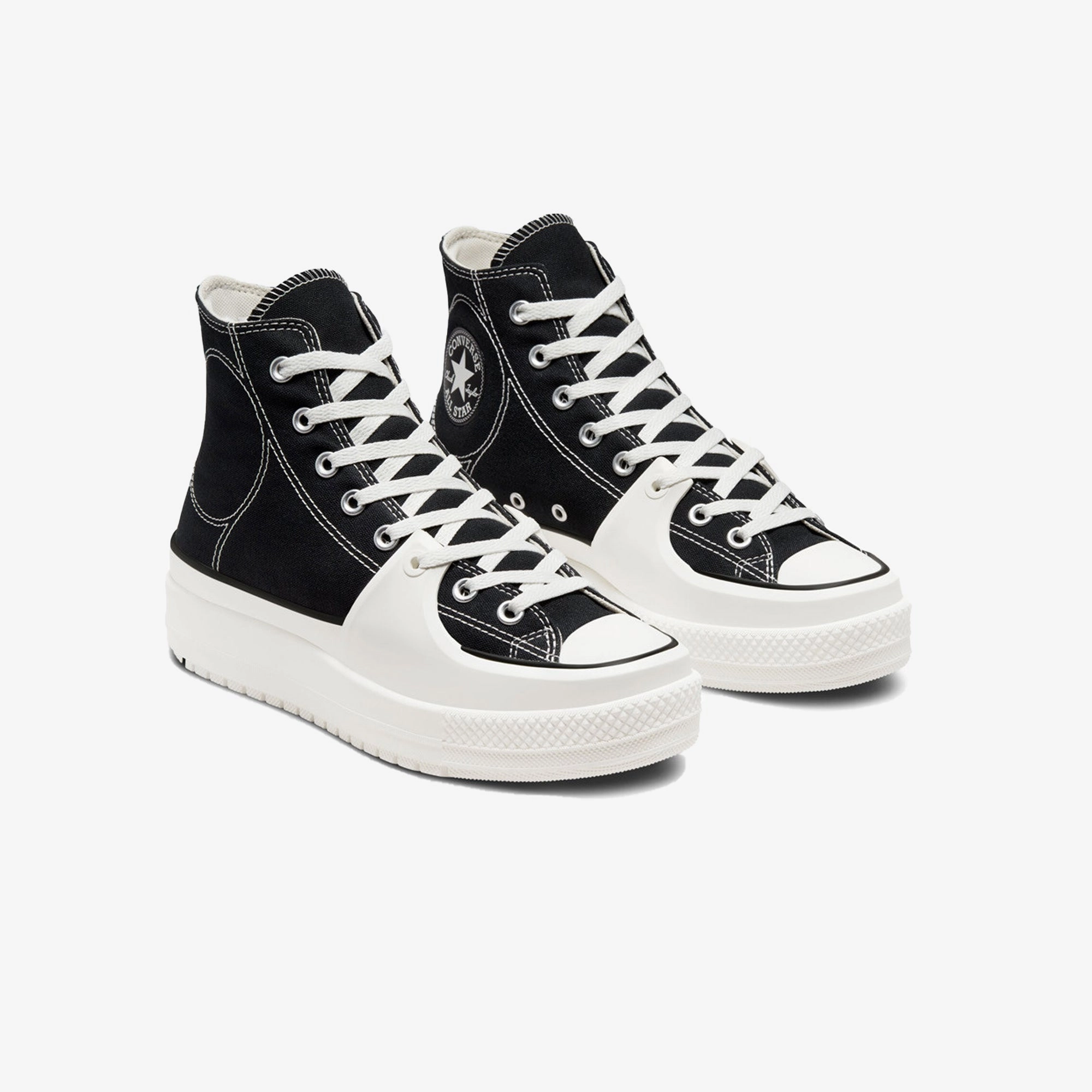 Converse | CHUCK TAYLOR ALL STAR CONSTRUCT HI  { BLACK/VINTAGE WHITE/EGRET