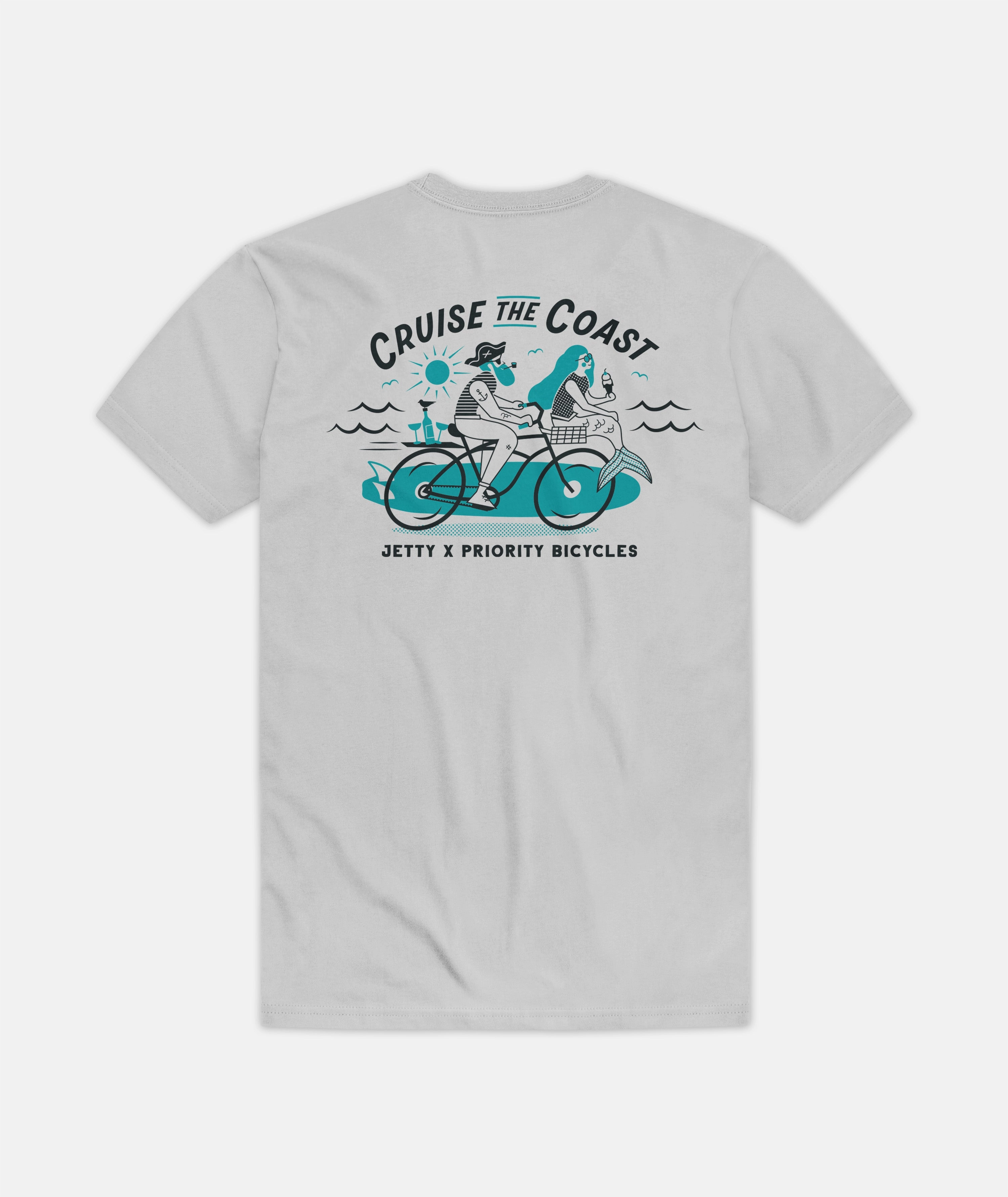 Cruise the Coast Tee - Silver