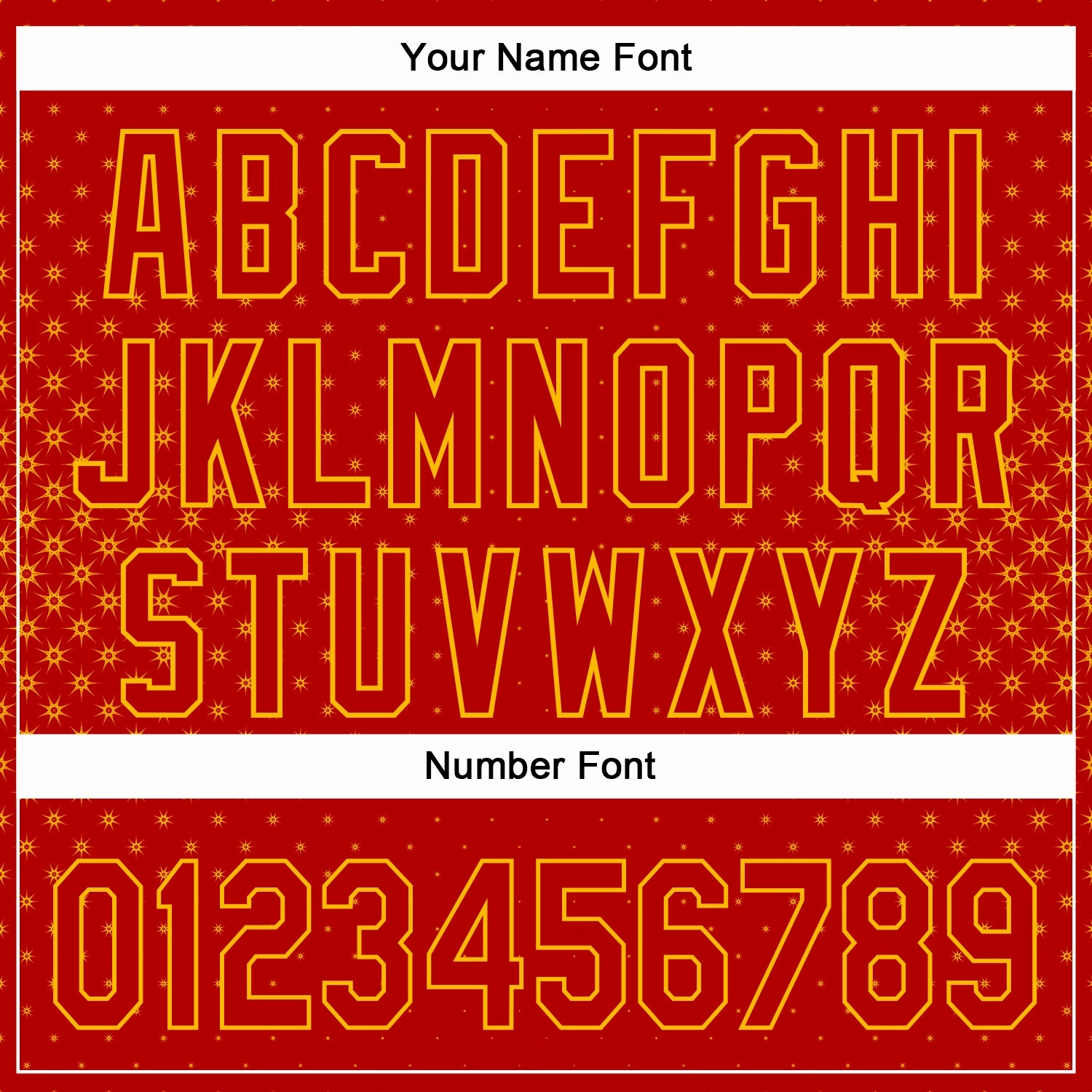 Custom Red Gold 3D Pattern Design Geometric Stars Authentic Baseball Jersey