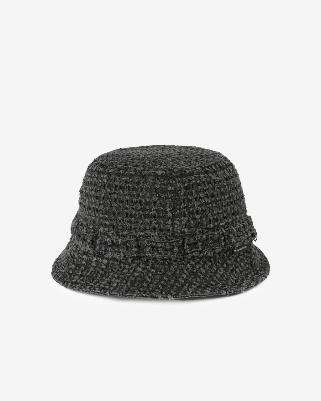 Damaged Denim Jungle Bucket Hat Black