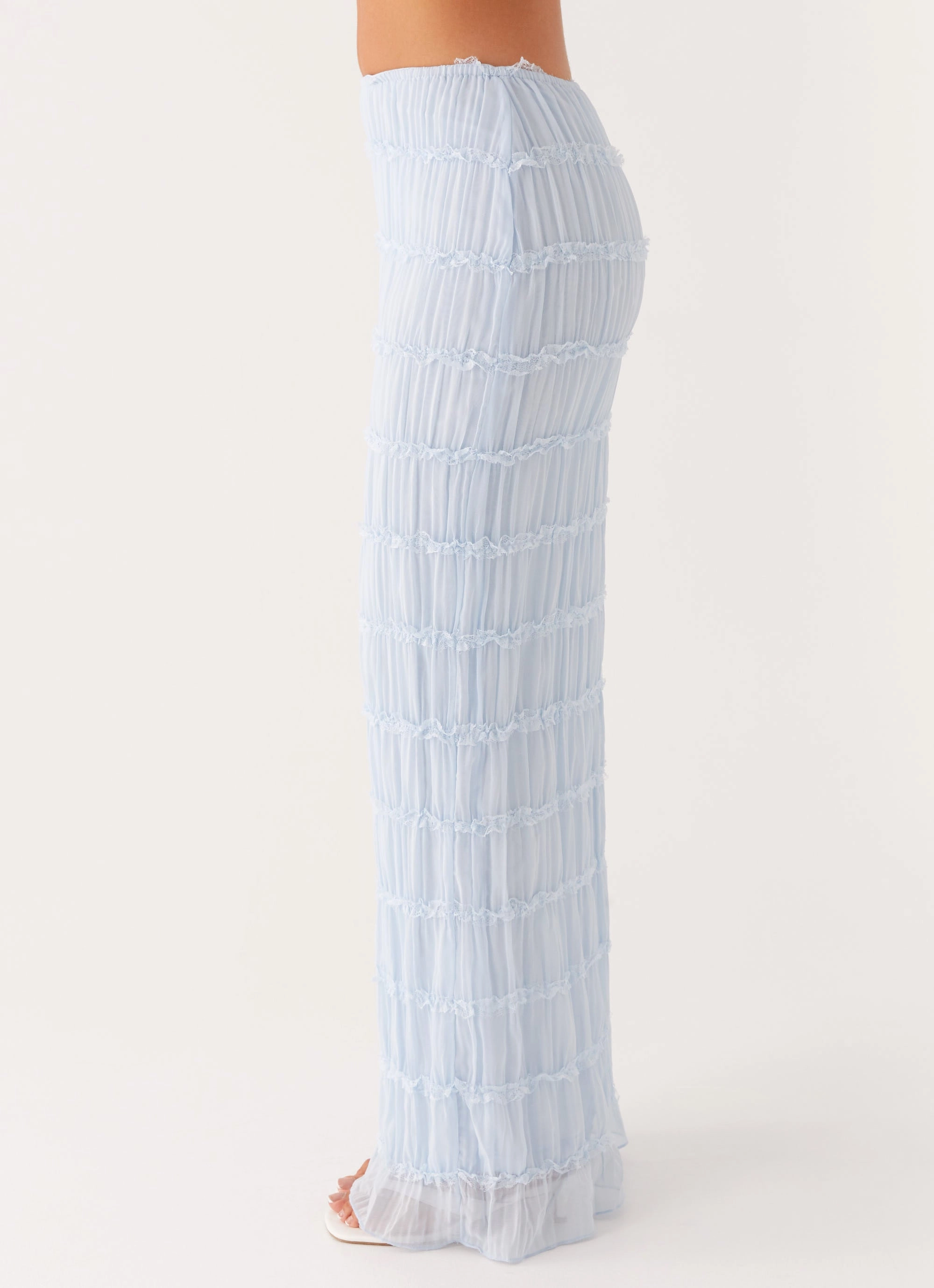 Daydreaming Low Rise Maxi Skirt - Blue