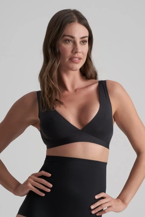 Deep Plunge Bra in Black
