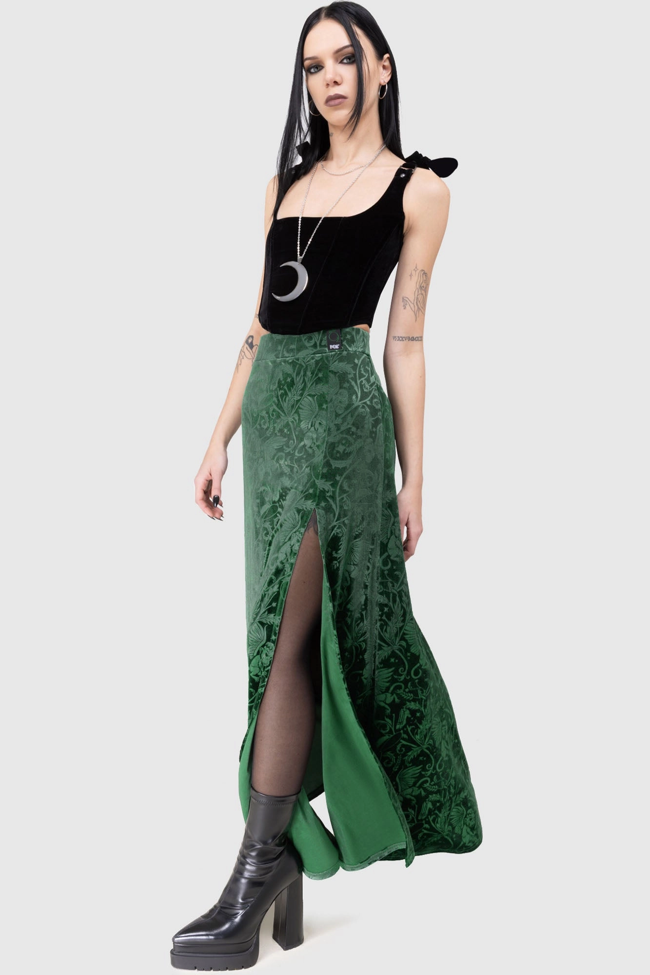 Emerald Envy Maxi Skirt