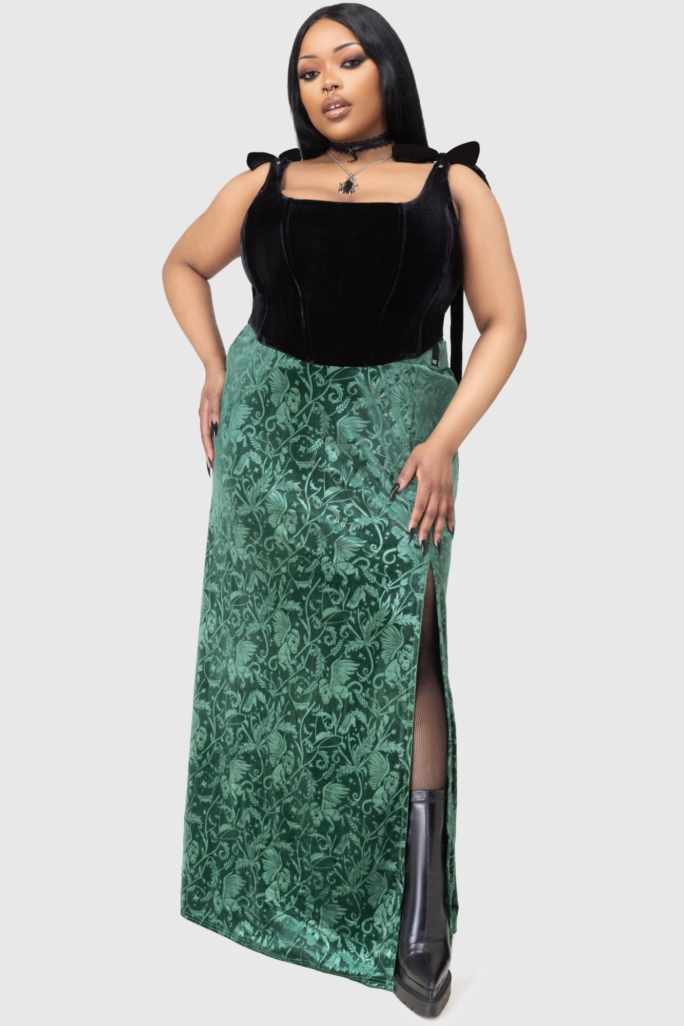Emerald Envy Maxi Skirt
