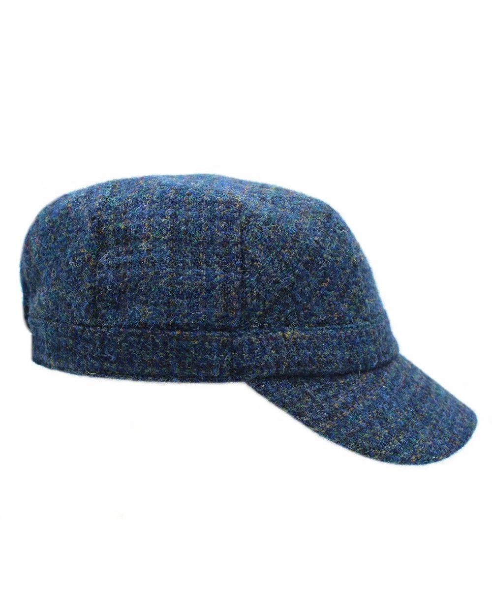Heather Rhona Harris Tweed Cadet Cap