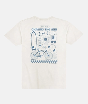 Jetty x Priority Bikes Sun Chaser Tee - White