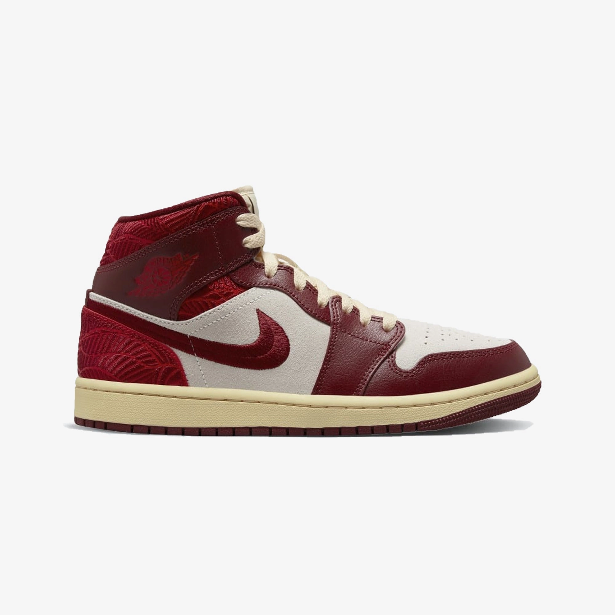 Jordan | AIR JORDAN 1 MID SE  { TEAM RED/UNIVERSITY RED-SAIL-MUSLIN