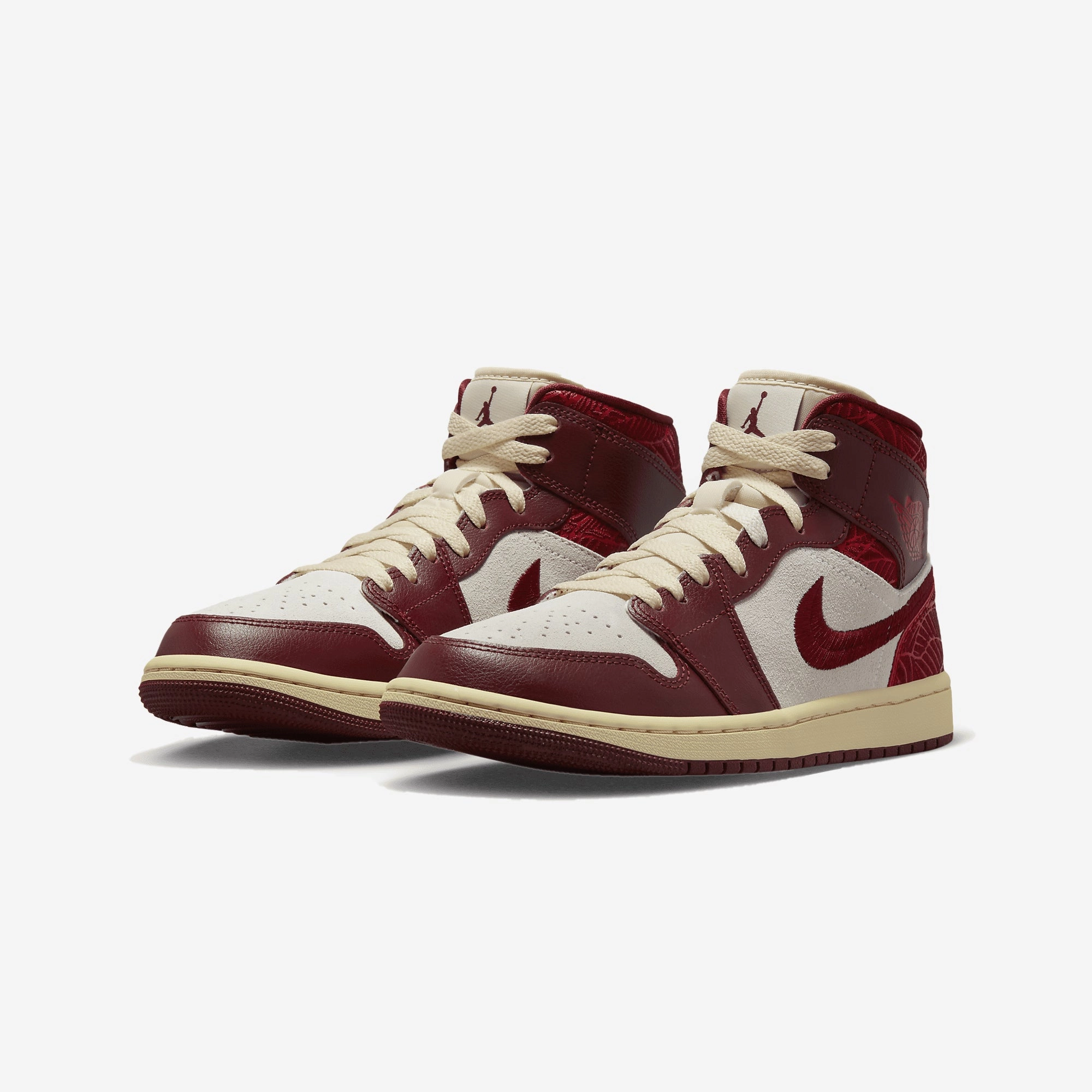 Jordan | AIR JORDAN 1 MID SE  { TEAM RED/UNIVERSITY RED-SAIL-MUSLIN