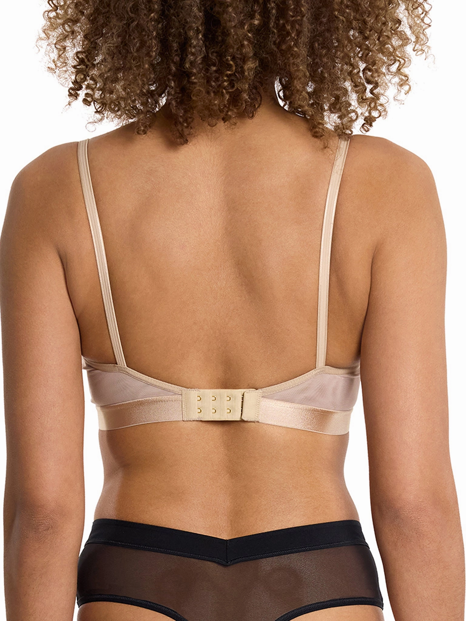 Mesh Triangle Bralette Chai