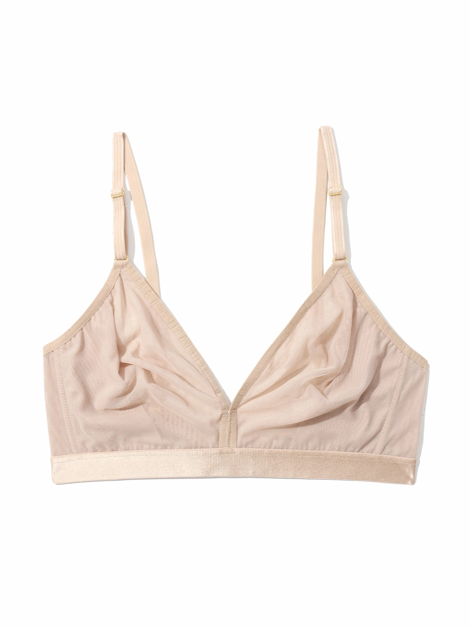 Mesh Triangle Bralette Chai