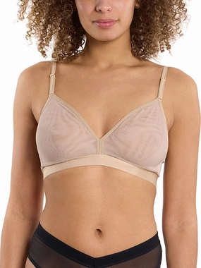 Mesh Triangle Bralette Chai