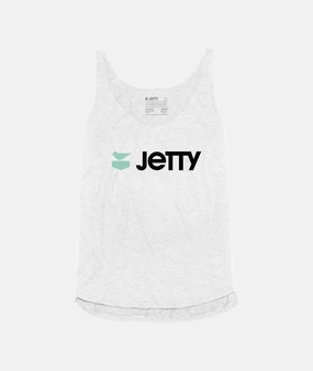 Mint Otis Logotype Tank - White