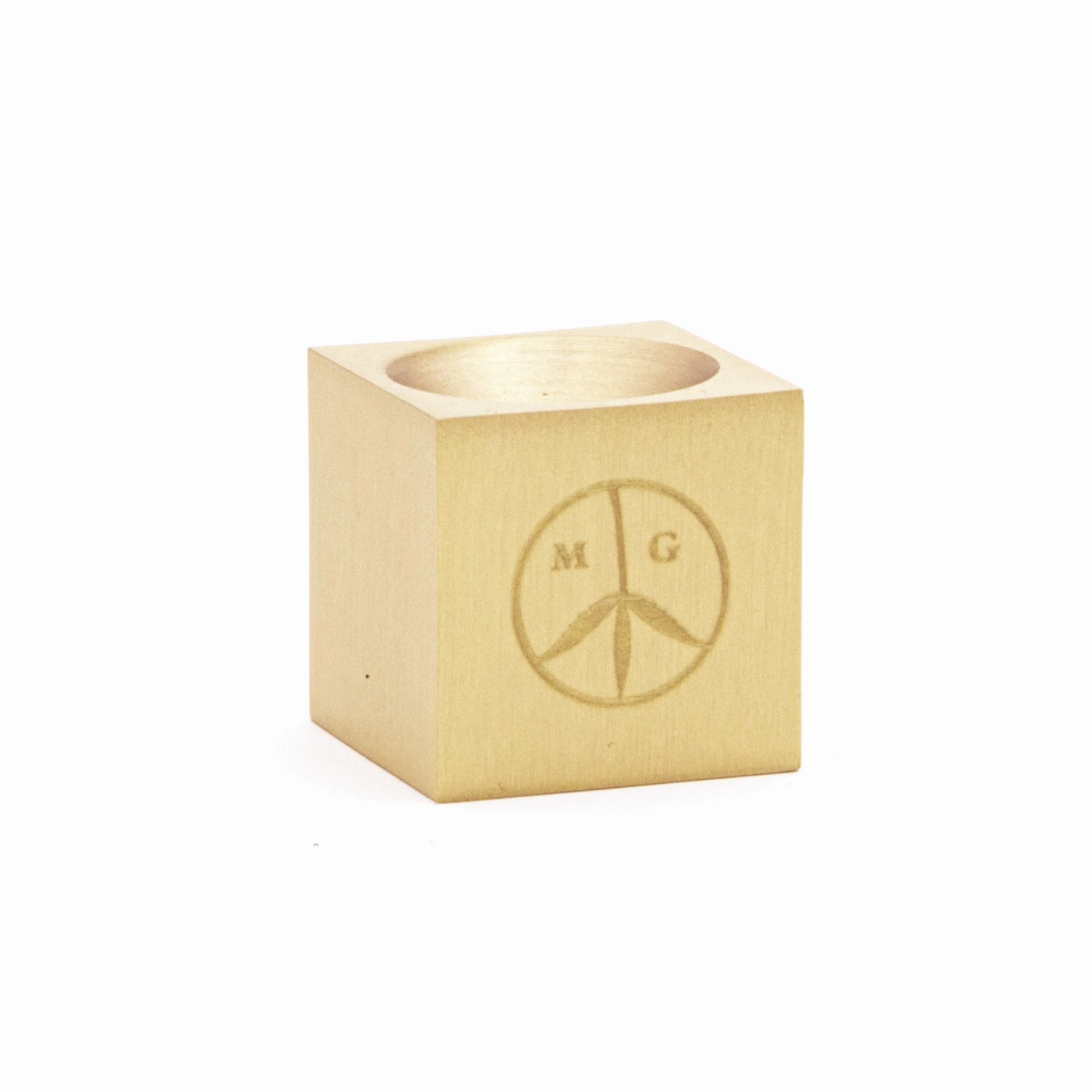 Mister Green Cube Incense Burner Heavy Brass