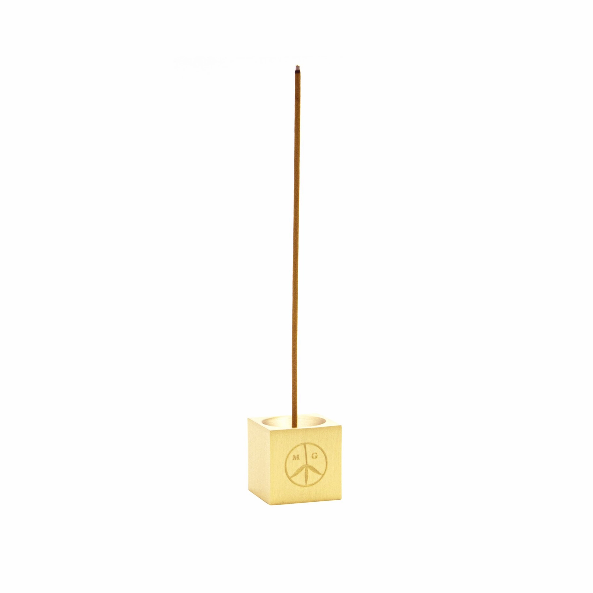 Mister Green Cube Incense Burner Heavy Brass