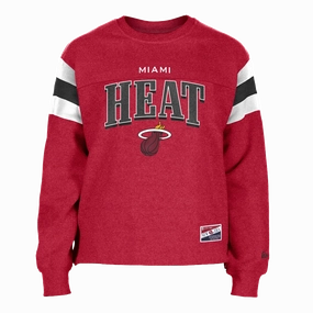 New Era Miami HEAT Red Women's Crewneck
