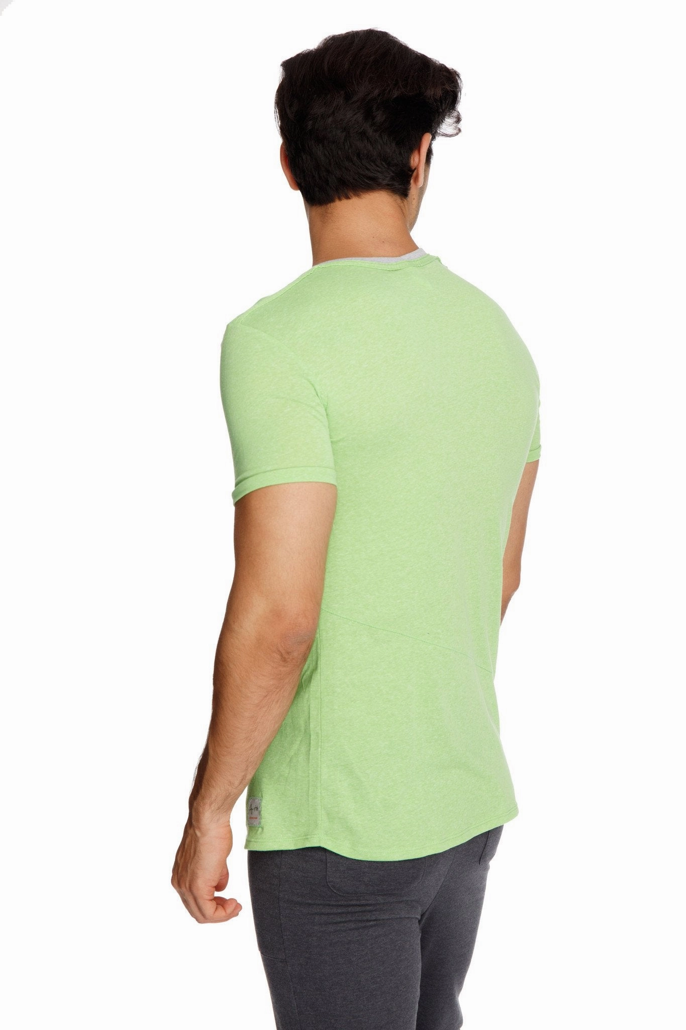 Perfect Pocket Crew-Neck Tee (Lime Slub)