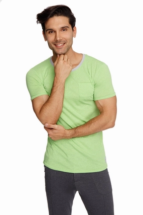 Perfect Pocket Crew-Neck Tee (Lime Slub)