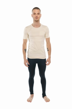 Perfect Pocket Crew-Neck Tee (Sand Beige)