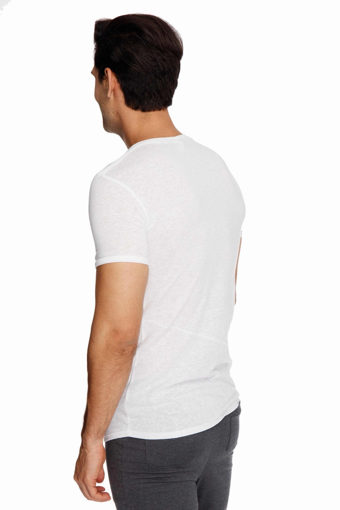 Perfect Pocket Crew-Neck Tee (White Slub)