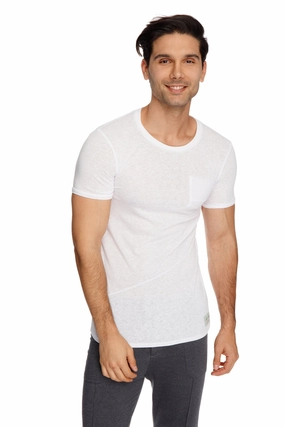Perfect Pocket Crew-Neck Tee (White Slub)