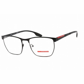 Prada Sport Men's Eyeglasses - Clear Lens Black Metal Square Frame | 0PS 50LV 1AB1O1