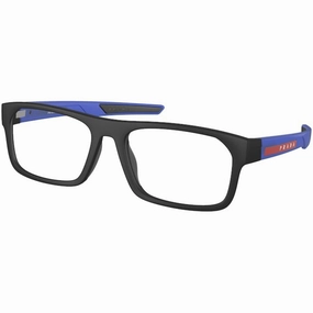 Prada Sport Men's Eyeglasses - Full Rim Blue Transparent Plastic | 0PS08OV 15C1O1