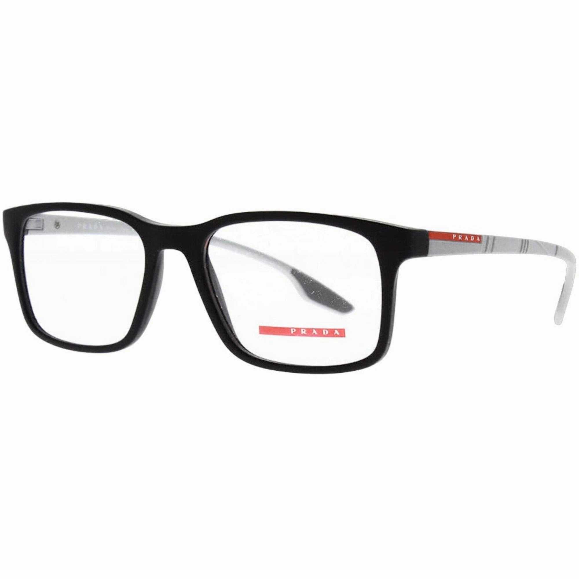 Prada Sport Men's Eyeglasses - Full Rim Matte Black Plastic Frame | 0PS01LV 4901O1