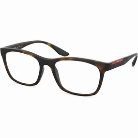 Prada Sport Men's Eyeglasses - Havana Rubber Frame | PRADA SPORT 0PS 02NV 5811O153