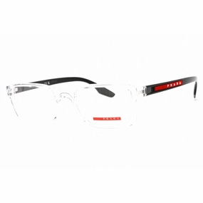 Prada Sport Men's Eyeglasses - Rectangular Crystal Plastic Frame | 0PS 09OV 2AZ1O1