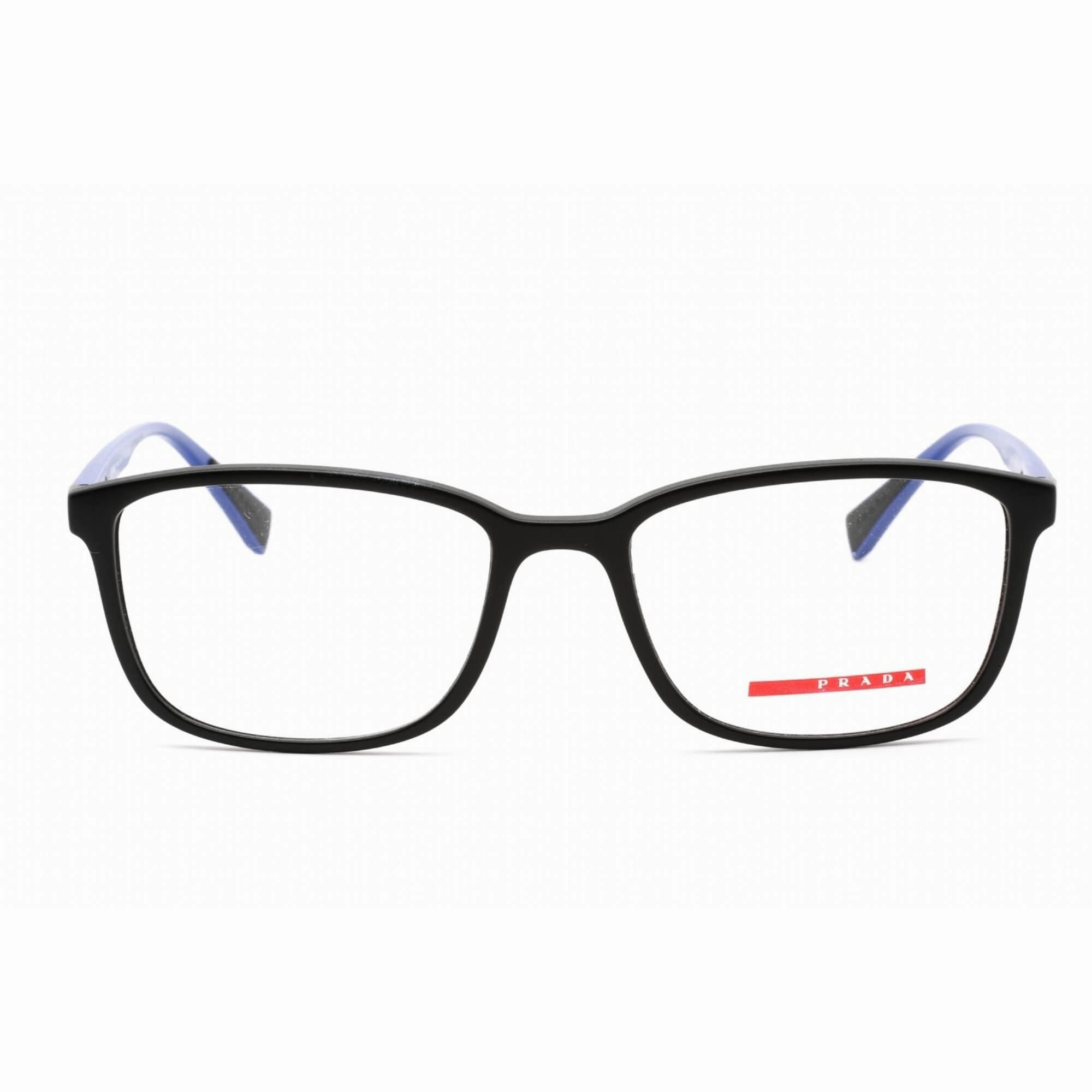 Prada Sport Men's Eyeglasses - Rectangular Shape Black Rubber Frame | 0PS 04IV 16G1O1