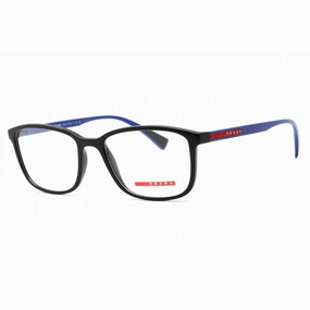 Prada Sport Men's Eyeglasses - Rectangular Shape Black Rubber Frame | 0PS 04IV 16G1O1