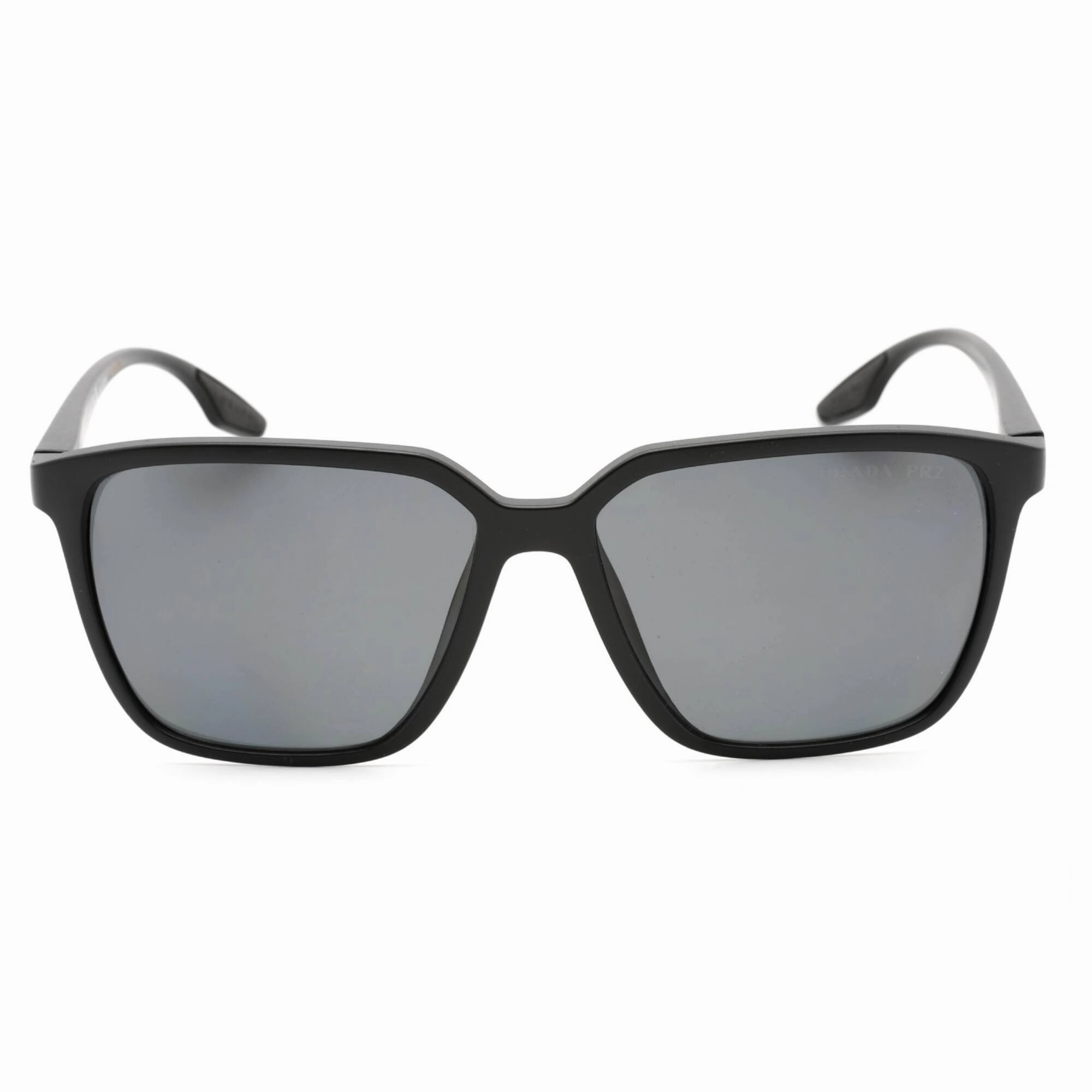 Prada Sport Men's Sunglasses - Black Plastic Frame Polar Grey Lens | 0PS 06VSF 1BO5Z1