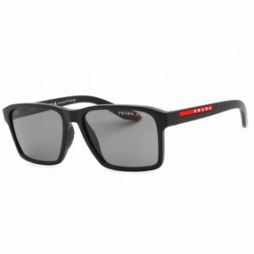 Prada Sport Men's Sunglasses - Black Rubber Plastic Rectangular | 0PS 05YS DG002G