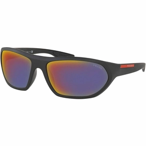 Prada Sport Men's Sunglasses - Blue Grey Red Lens | PRADA SPORT 0PS18US 1BO9Q166