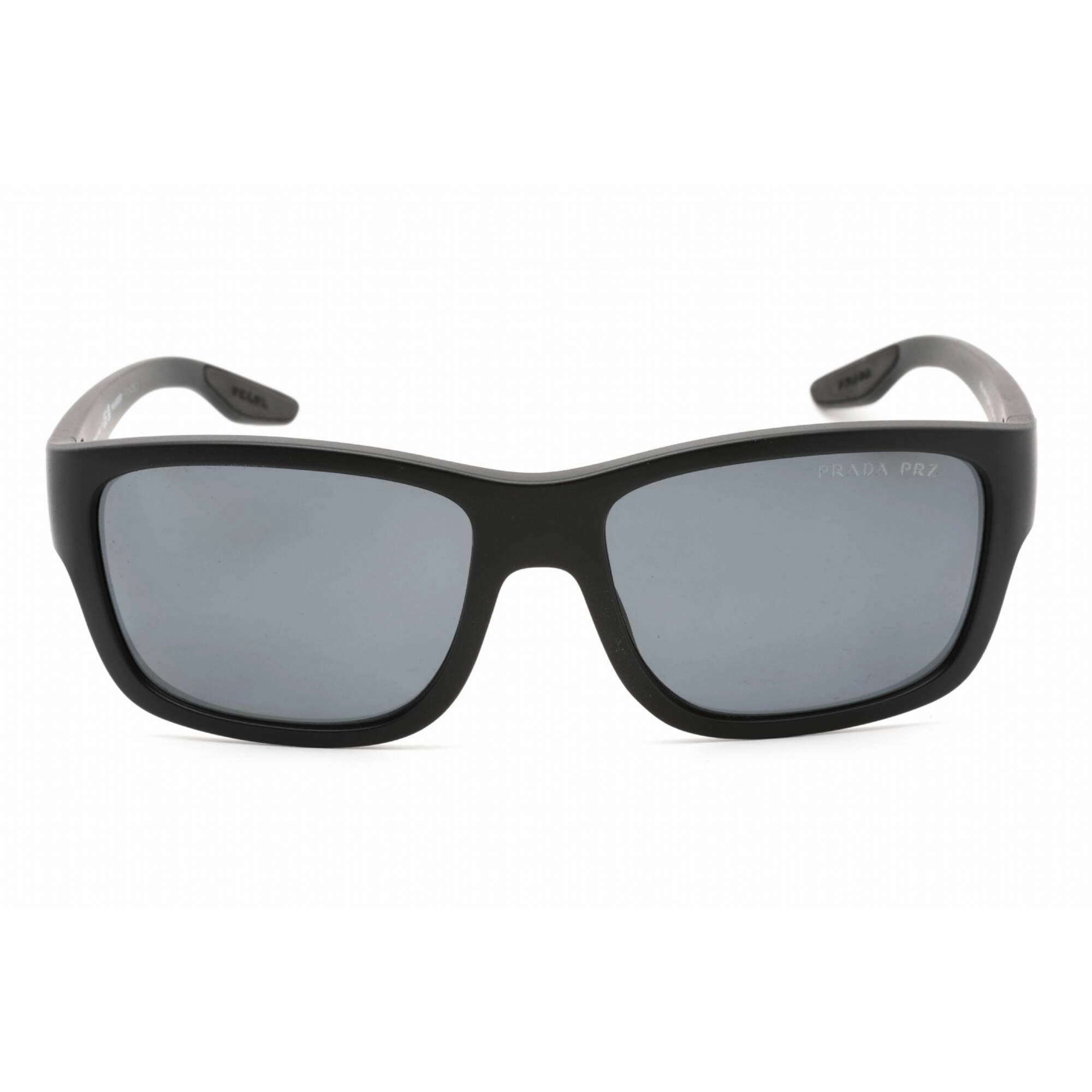 Prada Sport Men's Sunglasses - Full Rim Black Plastic Rectangular | 0PS 01WS DG002G