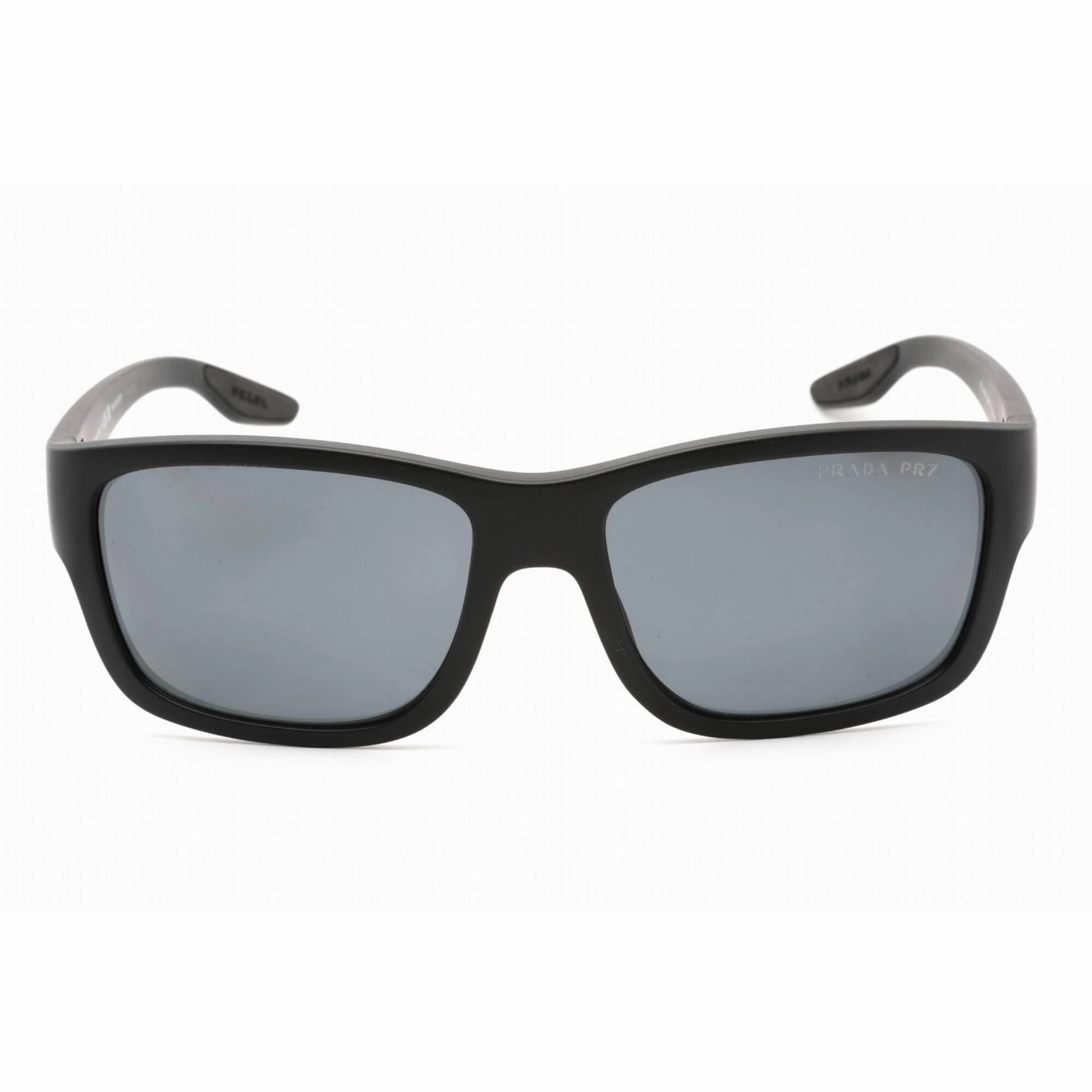 Prada Sport Men's Sunglasses - Full Rim Black Plastic Rectangular | 0PS 01WS DG002G