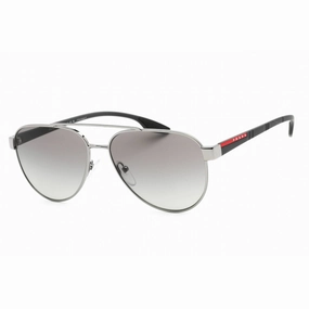 Prada Sport Men's Sunglasses - Full Rim Gunmetal Aviator Frame | 0PS 54TS 5AV3M1