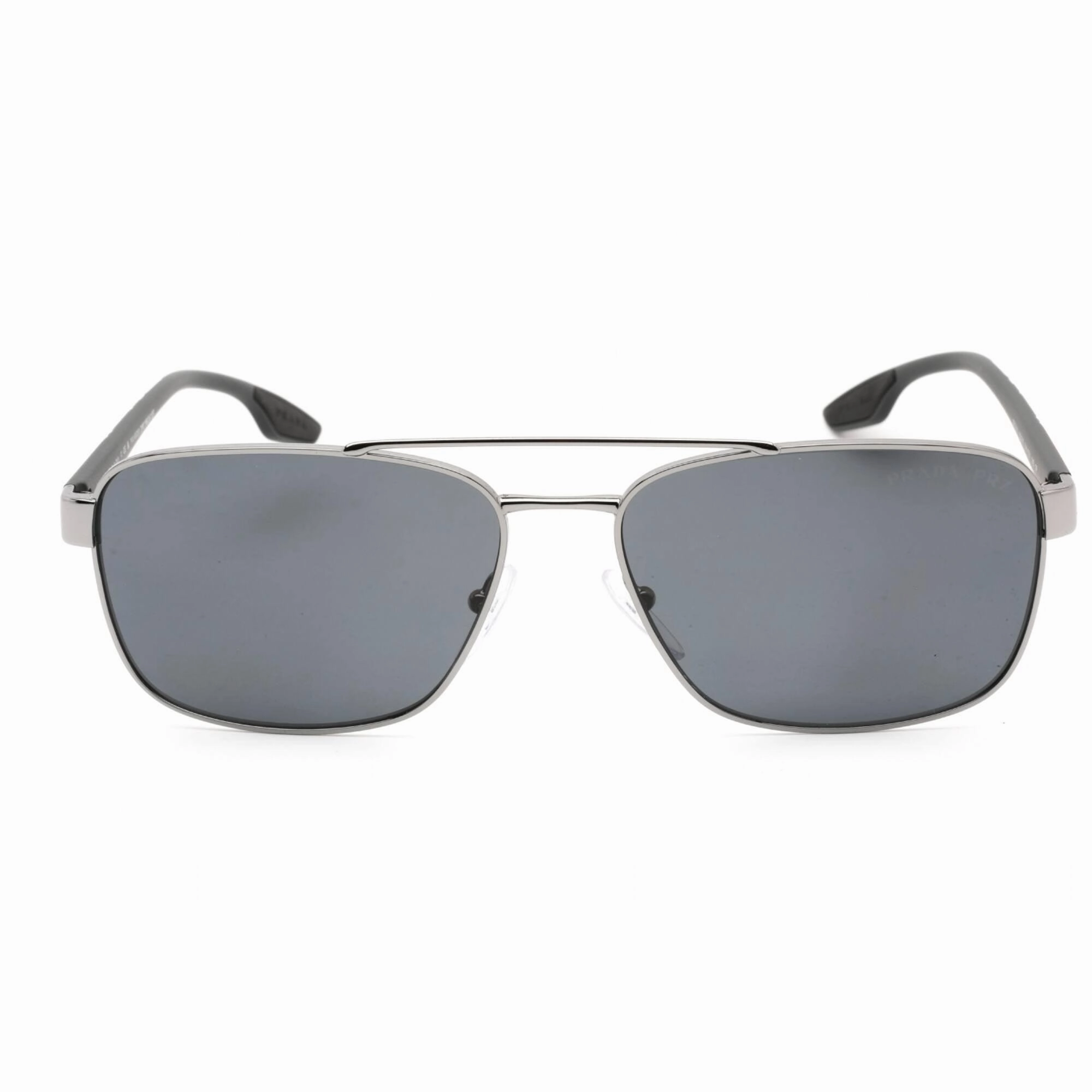 Prada Sport Men's Sunglasses - Full Rim Gunmetal Metal Aviator Frame | PS51US 5AV5Z1