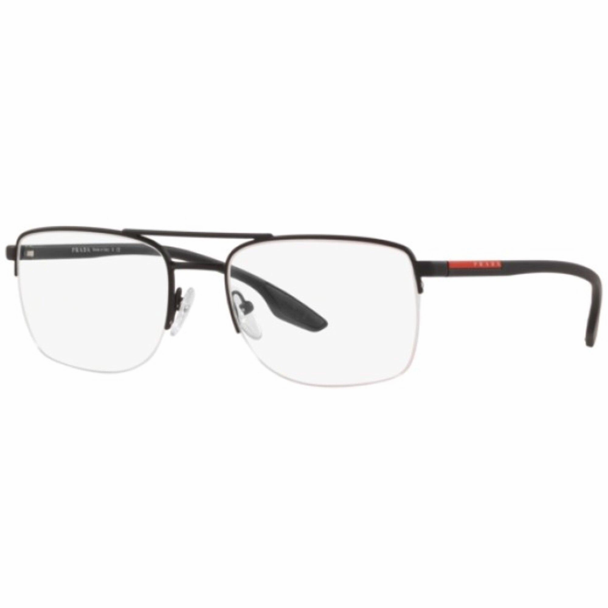 Prada Sport Unisex Eyeglasses - Black Rubber Frame | PRADA SPORT 0PS 51MV DG01O155