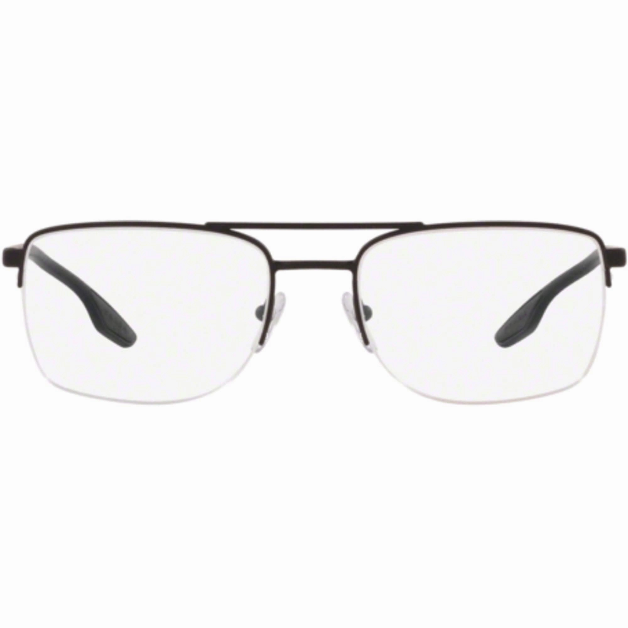 Prada Sport Unisex Eyeglasses - Black Rubber Frame | PRADA SPORT 0PS 51MV DG01O155